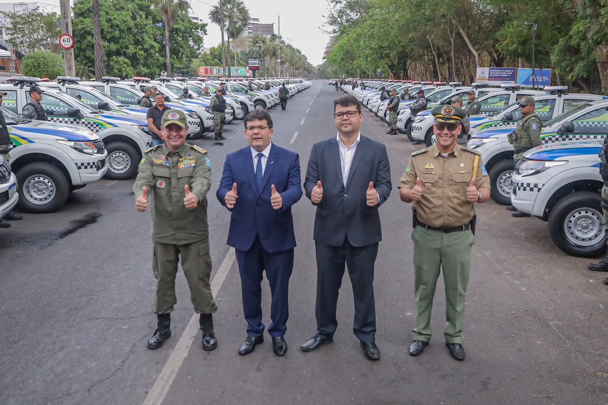 Governador entrega 200 viaturas e destaca evolução na segurança pública do Piauí