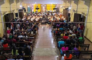 Orquestra Sinfônica de Teresina se apresenta no Bairro Tancredo Neves (Foto: Divulgação)