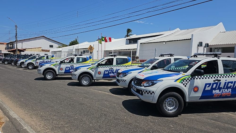 PM distribui 12 novas viaturas para os batalhões no litoral do Piauí