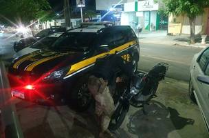 Moto clonada encontrada em Floriano (Foto: Divulgação)