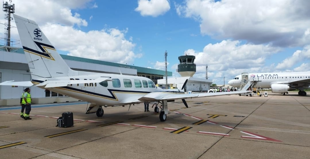 Duas aeronaves estão na capital, desde o último sábado,, 22, para o mapeamento aéreo de Teresina