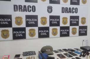 Material apreendido durante a operação (Foto: Polícia Civil)