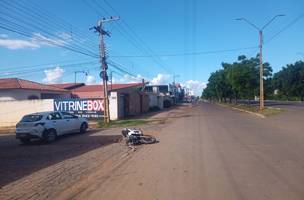 Motociclista fica ferido em colisão (Foto: Divulgação)