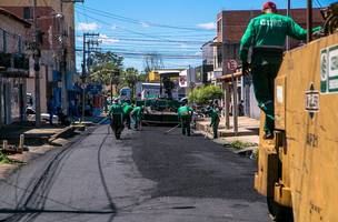 Prefeitura de Timon avança em obra de recapeamento no bairro Parque Piauí (Foto: Divulgação)