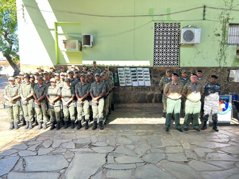 Solenidade de descerramento da placa do Curso de Formação de Soldados da PMPI