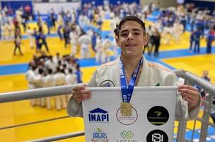 Divulgação (Foto: O atleta Augusto Cavalcante conquistou a medalha de ouro na Copa Minas de Judô)