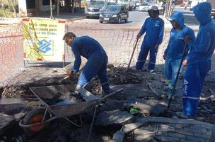 Prefeitura de Teresina executa obra de drenagem na avenida Joaquim Nelson (Foto: Divulgação)