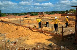 Obras da Escola do Residencial Julia Almeida estão em ritmo acelerado (Foto: Divulgação)