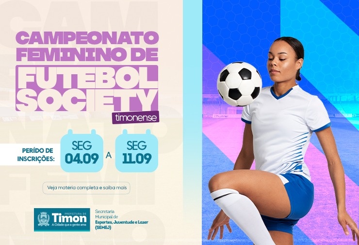 SEMEJ divulga prazo de inscrição para o Campeonato Feminino de Futebol Society