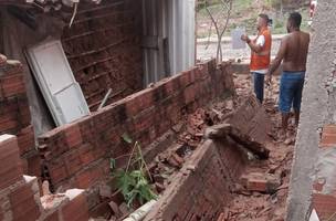 Chuva causa danos no Residencial Dilma Rousseff na zona Norte de Teresina (Foto: Divulgação)