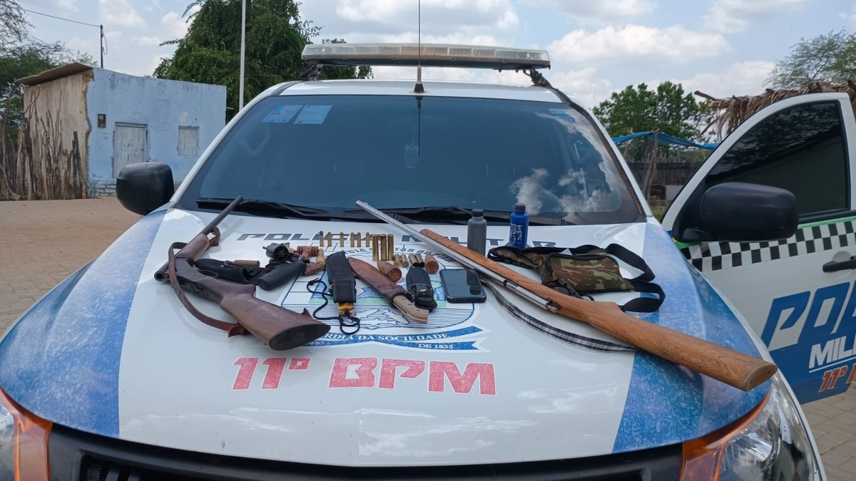 Homem é preso com armas e munições escondidas em residência em Teresina