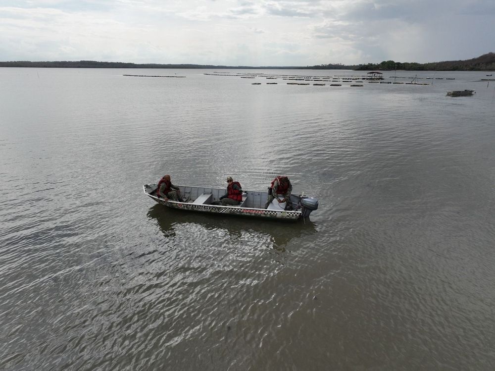 Operação encerra com apreensão de quatro mil metros de rede de pesca ilegal