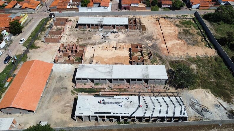 Escola do residencial Júlia Almeida está com 30% das obras concluídas