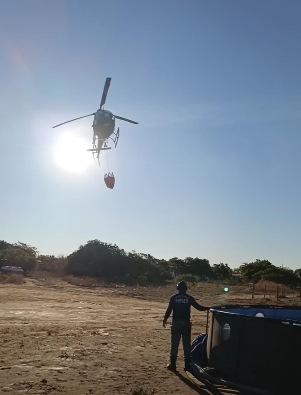 Helicóptero da PM reforça combate a incêndios florestais no Piauí