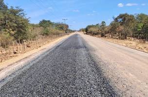 Pavimentação da PI-216 vai ligar malha viária das regiões sul e norte do Piauí (Foto: Divulgação)