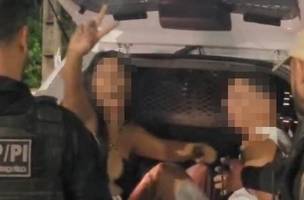 Casal é preso acusado desacatar policiais durante abordagem em Teresina (Foto: Divulgação)