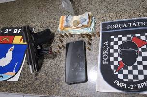 Homem é preso por ameaça à ex-companheira, desacato e porte ilegal de arma no PI (Foto: Divulgação)