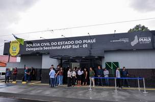 Governador Rafael Fonteles inaugura delegacia na zona Sul de Teresina (Foto: Divulgação)