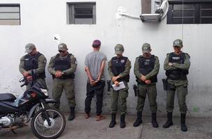 Homem é preso em flagrante após furto de motocicleta na zona Sul de Teresina (Foto: Divulgação)