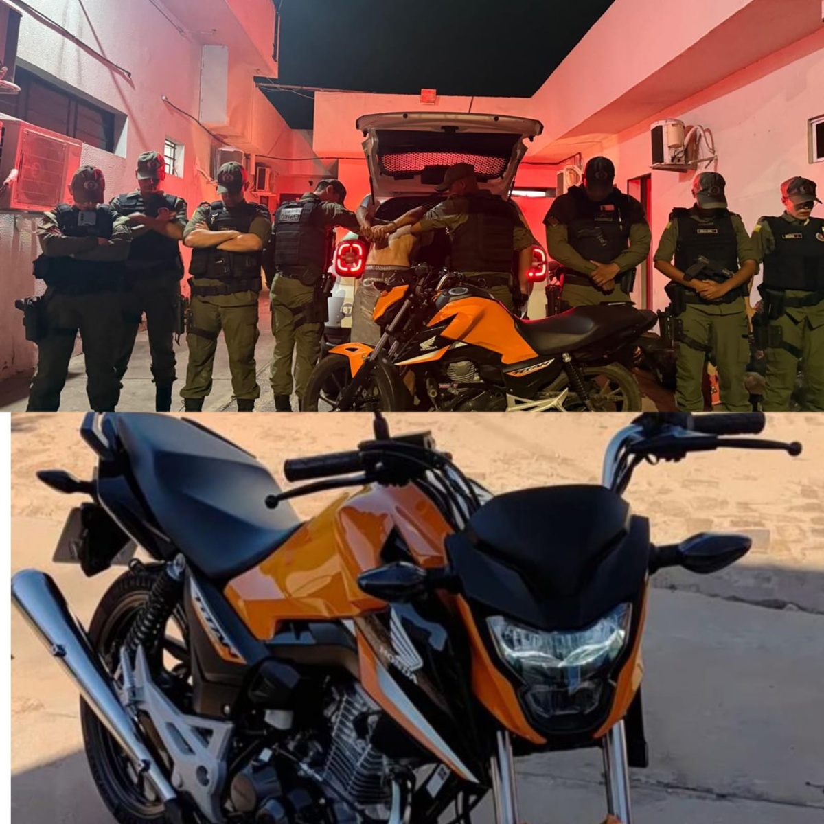 Homens são presos após tentarem fugir de blitz e invadir casas em Teresina