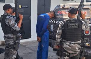 PM prende suspeito de tentativa de homicídio poucas horas após o crime (Foto: Divulgação)