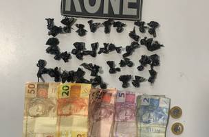 Homem é preso com cocaína e dinheiro na zona Norte de Teresina (Foto: Divulgação)