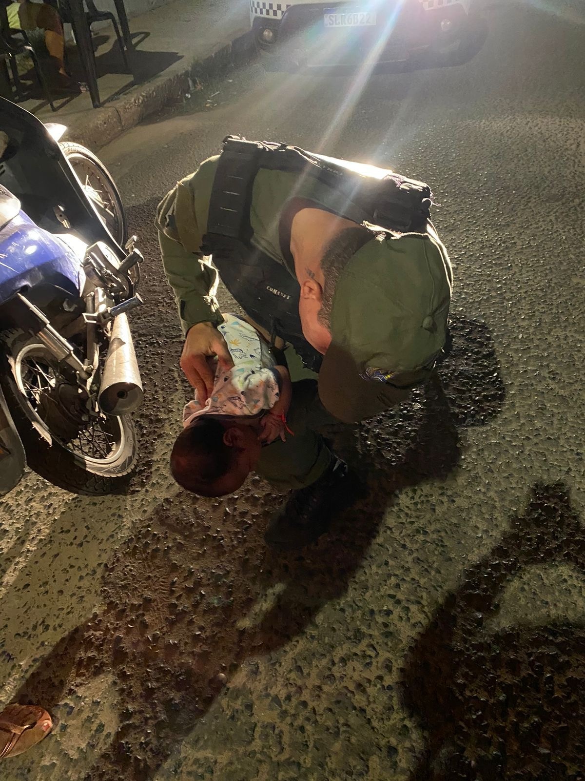 PM salva bebê engasgado durante patrulhamento na zona Norte