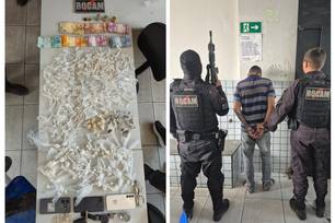 Polícia apreende mais de 450 porções de drogas e prende suspeitos em Teresina (Foto: Divulgação)