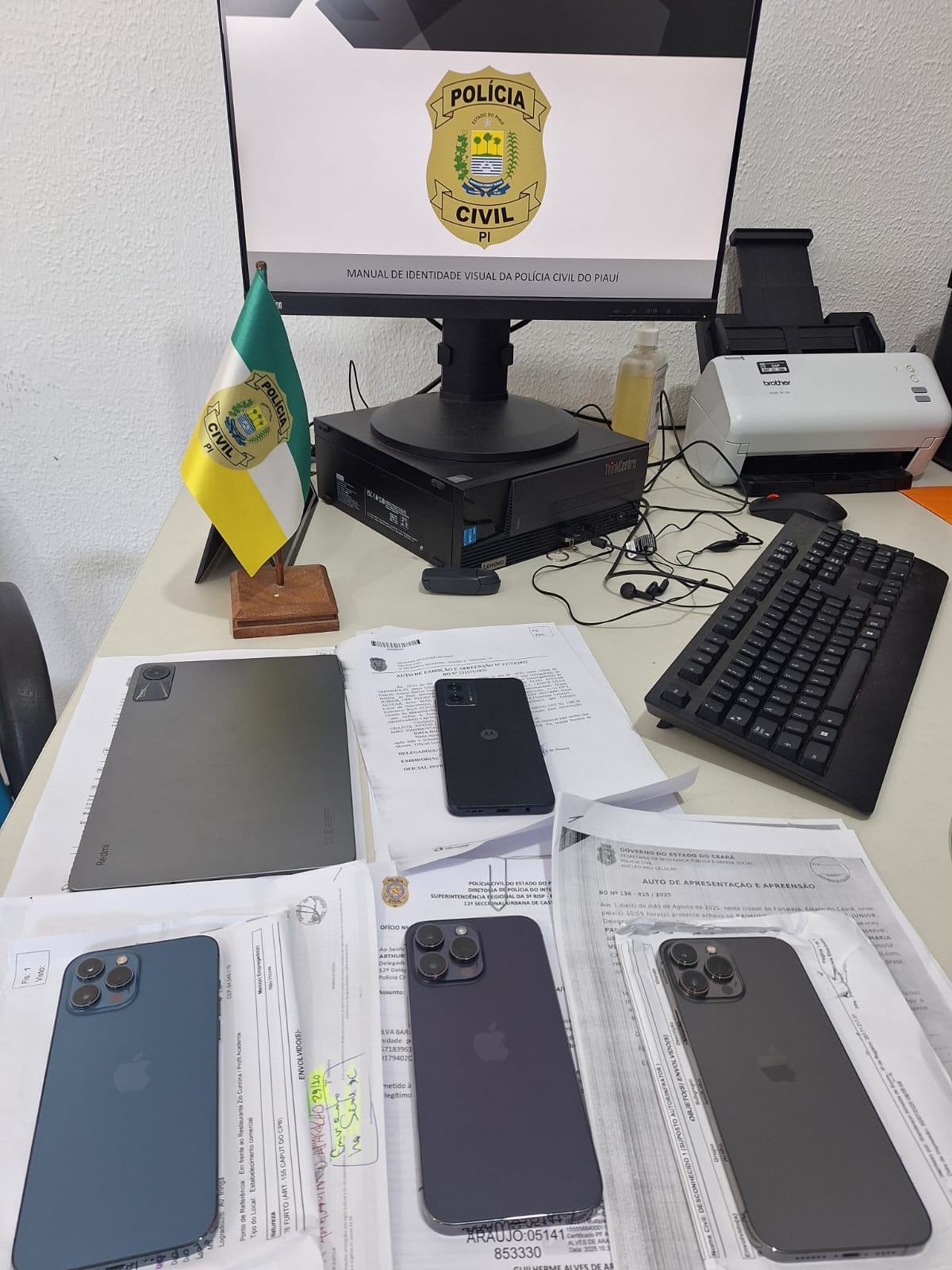 Polícia recupera celulares de origem ilícita em estados do Nordeste e Norte