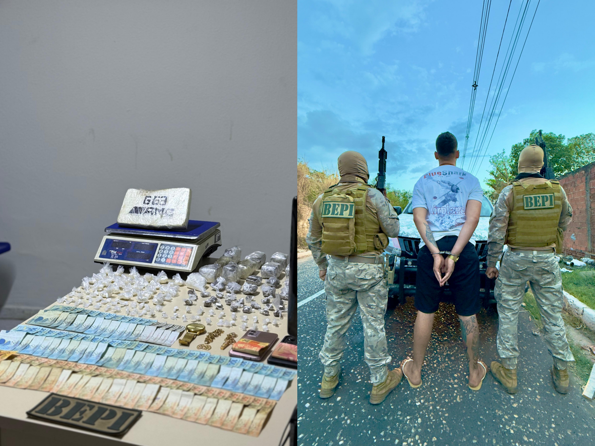 Polícia apreende grande quantidade de drogas e mais de R$ 6 mil em Teresina