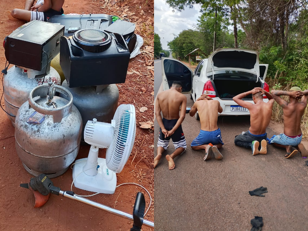 Polícia prende suspeitos e recupera produtos furtados na zona rural de Timon