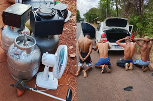 Polícia prende suspeitos e recupera produtos furtados na zona rural de Timon (Foto: Divulgação)
