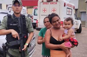Policial militar salva criança engasgada em União; sexto caso no ano (Foto: Divulgação)