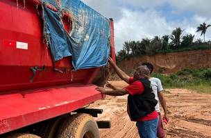 SDU Norte realiza operação de fiscalização de caminhões sem lona (Foto: Divulgação)