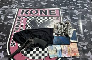 Três suspeitos são presos com armas e drogas na zona Norte de Teresina (Foto: Divulgação)