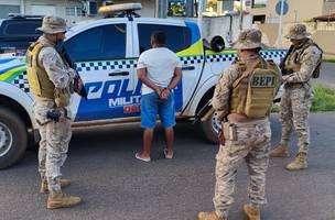 Suspeito de manter ex em cárcere privado é preso pelo BEPI no Piauí (Foto: Divulgação)
