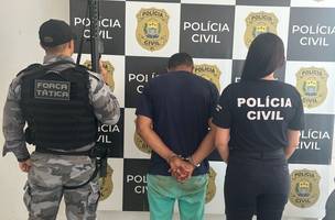 PM  prende suspeito de homicídio ocorrido em Cristino Castro (Foto: Divulgação)