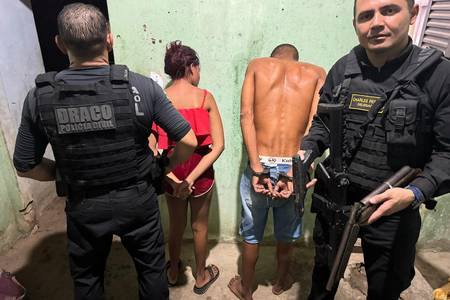 DRACO captura casal suspeito de ameaçar delegado Charles Pessoa no Piauí
