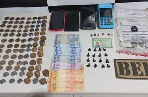 Polícia Militar prende suspeito de tráfico de drogas no “Bar Fecha Nunca” (Foto: Divulgação)