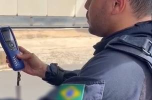 PRF prende motociclista embriagado que estava em alta velocidade na BR-316 (Foto: Divulgação)