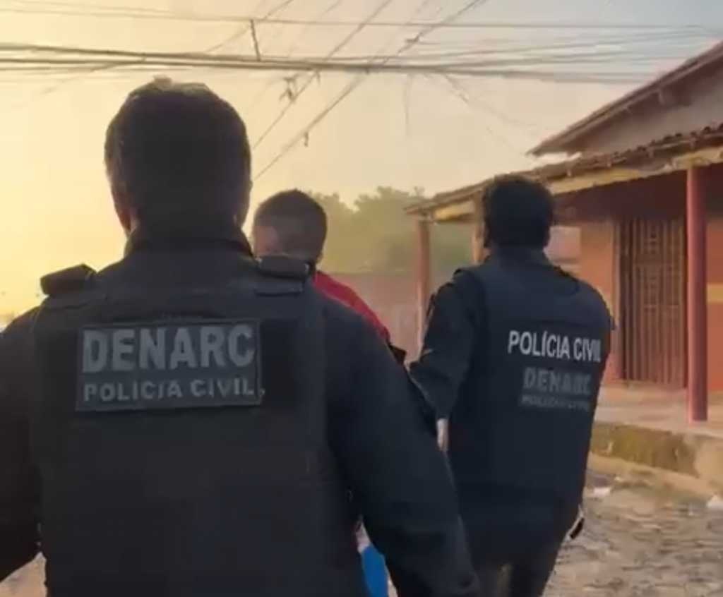 Suspeitos de tráfico de drogas são presos em operação do Denarc em Teresina