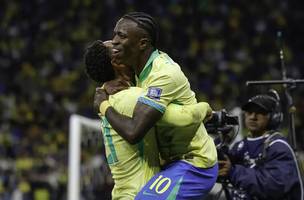 Brasil vence primeira com Ancelotti e se classifica para Copa do Mundo (Foto: Rafael Ribeiro/ CBF)