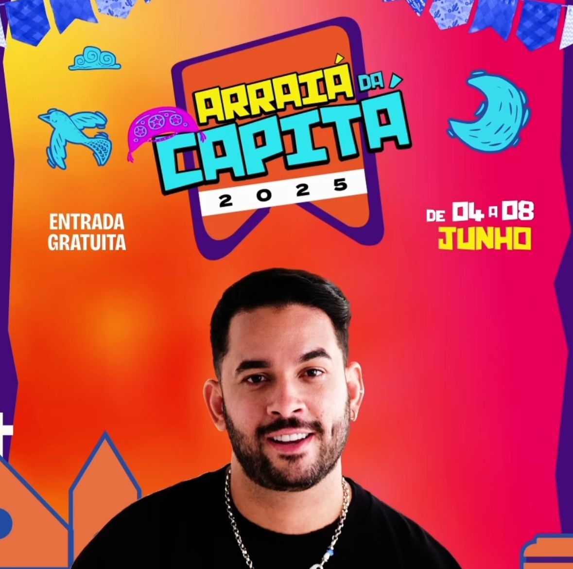 Com entrada gratuita e show de Henry Freitas, Arraiá da Capitá inicia hoje (05)