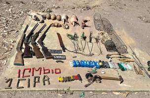 Operação apreende 26 armas e mais de 30 animais silvestres (Foto: Divulgação)