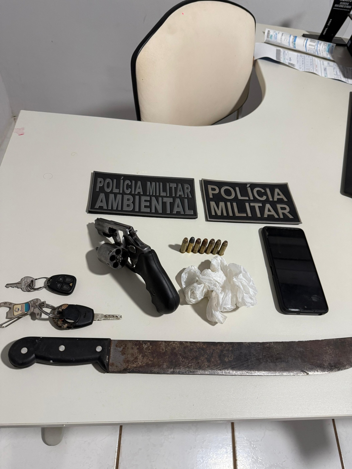 Polícia Militar prende homem com revólver e munições em bar no interior do Piauí