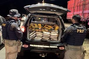 PRF apreende 210 kg de cocaína e 20 kg de skunk em operação na BR 316 em Picos (Foto: Divulgação)