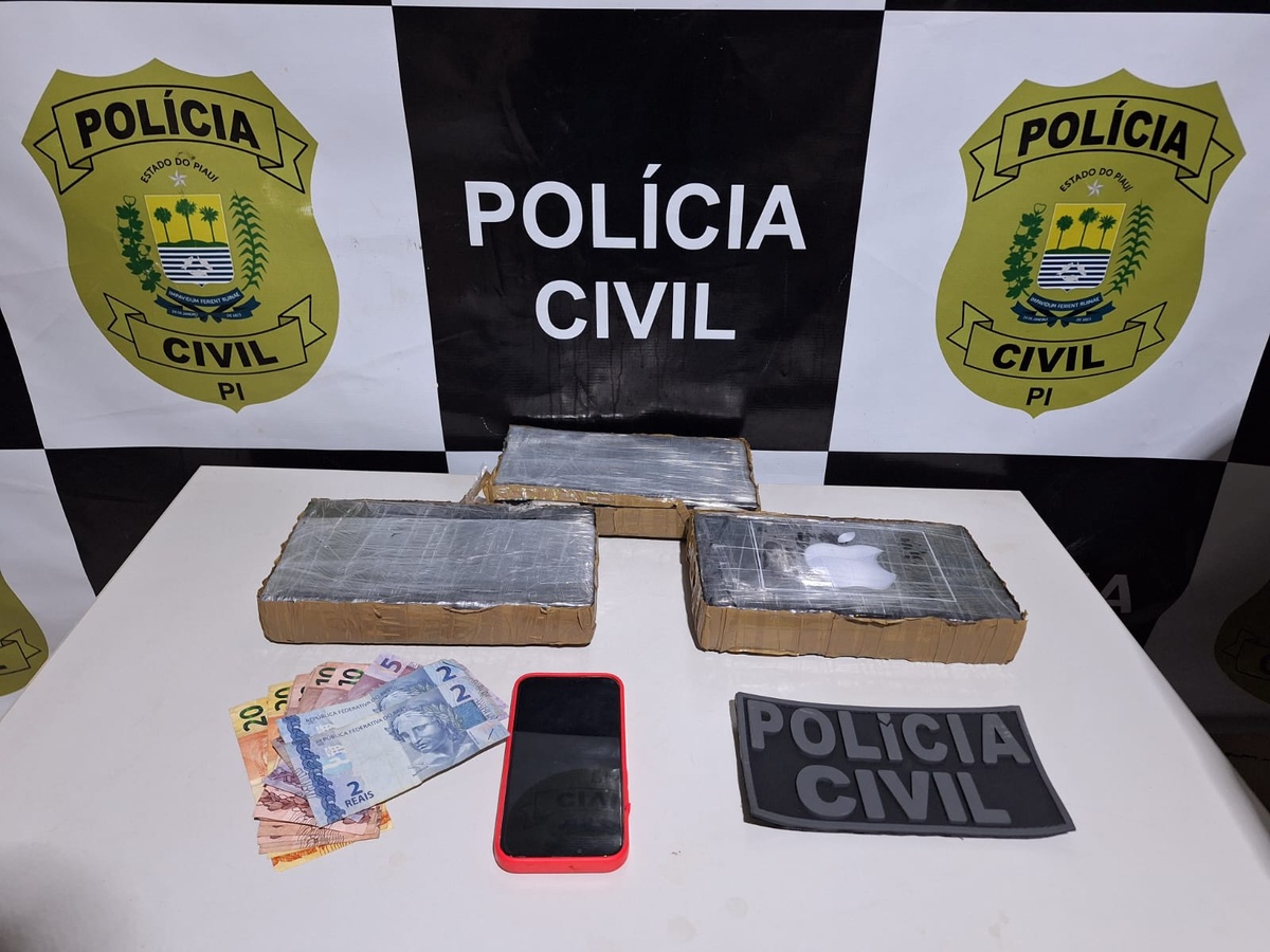 Casal é preso com 2,5 kg de pasta base de cocaína em operação conjunta em Picos