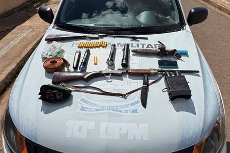 Homem é preso por porte ilegal de armas em Baixa Grande do Ribeiro