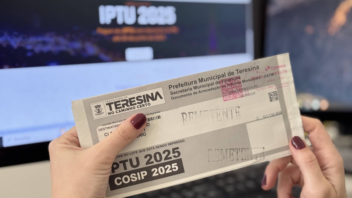 IPTU Teresina 2025: segunda parcela vence no dia 31 de julho