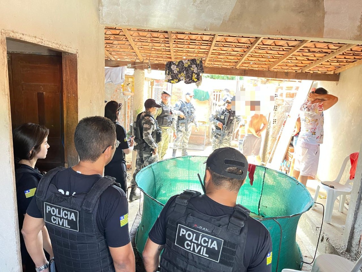 PM flagra desarticula rinha de galo no bairro Pedra Mole em Teresina